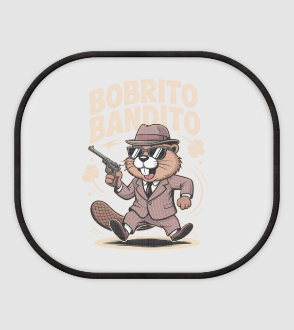 Bobrito Bandito model alb pe tricou
