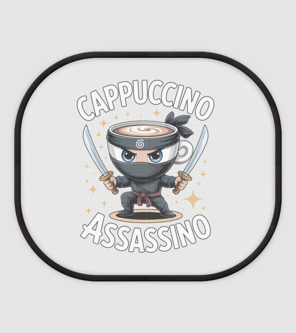 Cappuccino Assassino model alb pe tricou