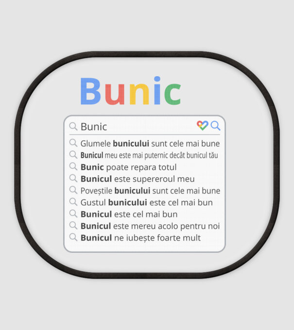căutare Google Bunic model alb pe tricou
