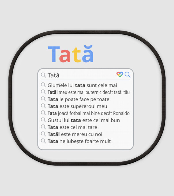 căutare Google Tată model alb pe tricou