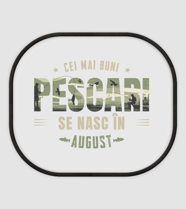 Cei mai buni pescari se nasc în august model alb pe tricou