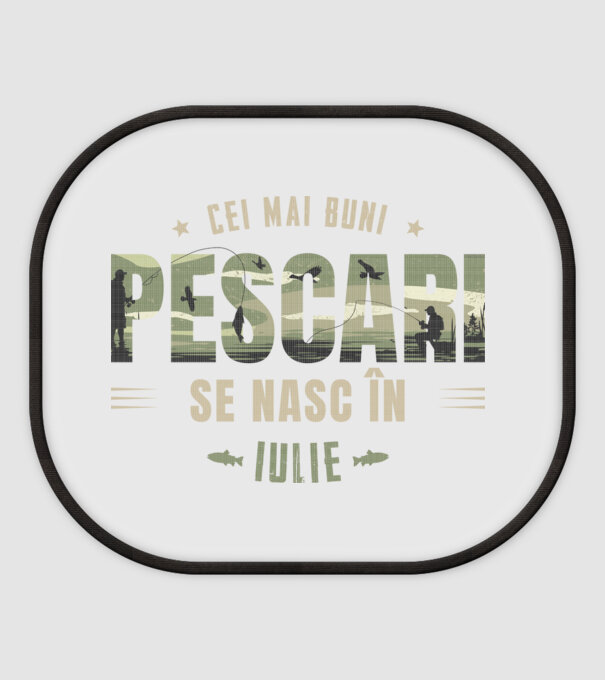 Cei mai buni pescari se nasc în iulie model alb pe tricou