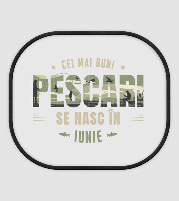 Cei mai buni pescari se nasc în iunie model alb pe tricou