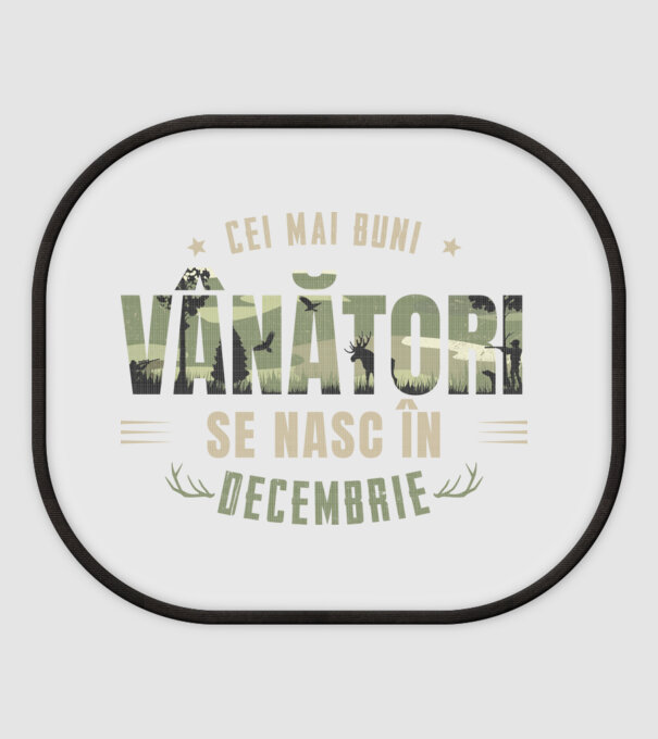 Cei mai buni vânători se nasc în decembrie model alb pe tricou