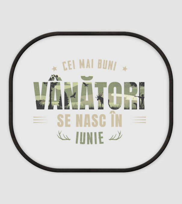 Cei mai buni vânători se nasc în iunie model alb pe tricou