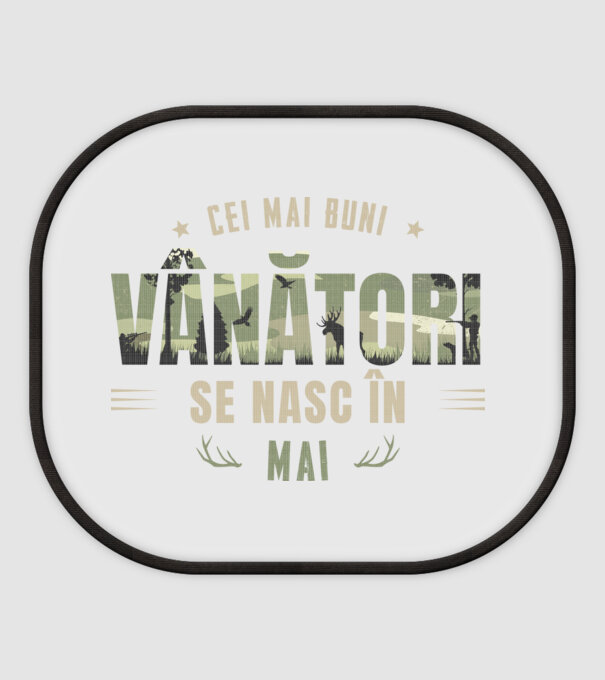 Cei mai buni vânători se nasc în mai model alb pe tricou