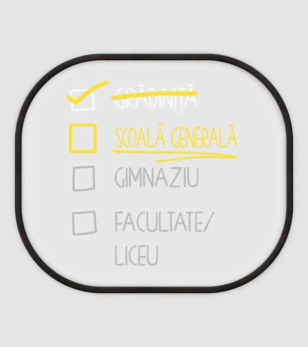 Cheklist educație - grădiniță negru model alb pe tricou