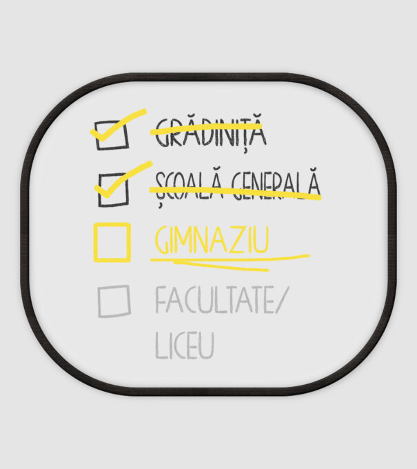 Cheklist educație - Școala primară alb model alb pe tricou
