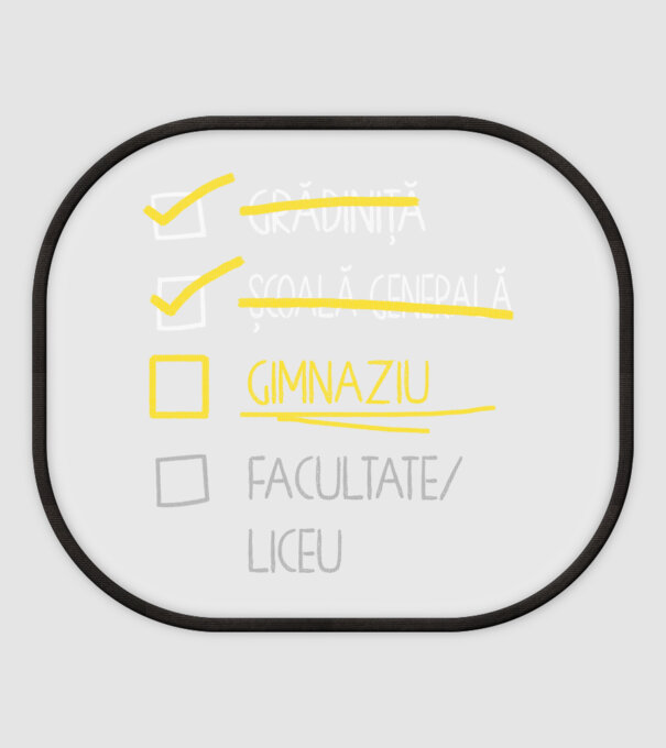 Cheklist educație - Școala primară negru model alb pe tricou