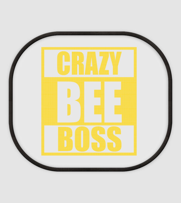 Crazy bee boss model alb pe tricou