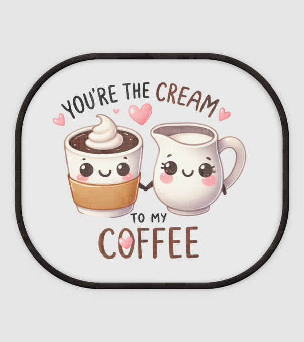 Cream to my Coffee model alb pe tricou