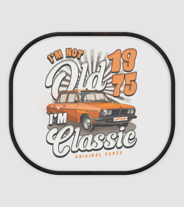 DACIA 1975 model alb pe tricou
