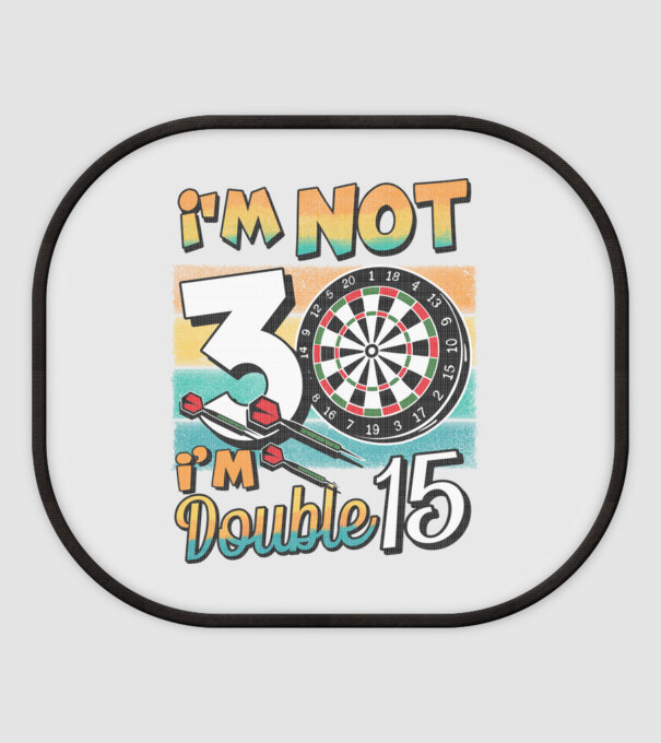 Darts Birthday 30 years old model alb pe tricou