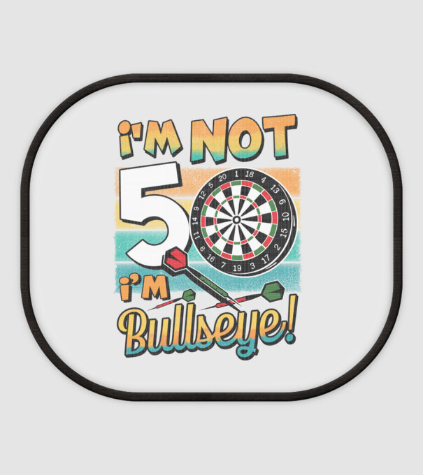 Darts Birthday 50 years old model alb pe tricou