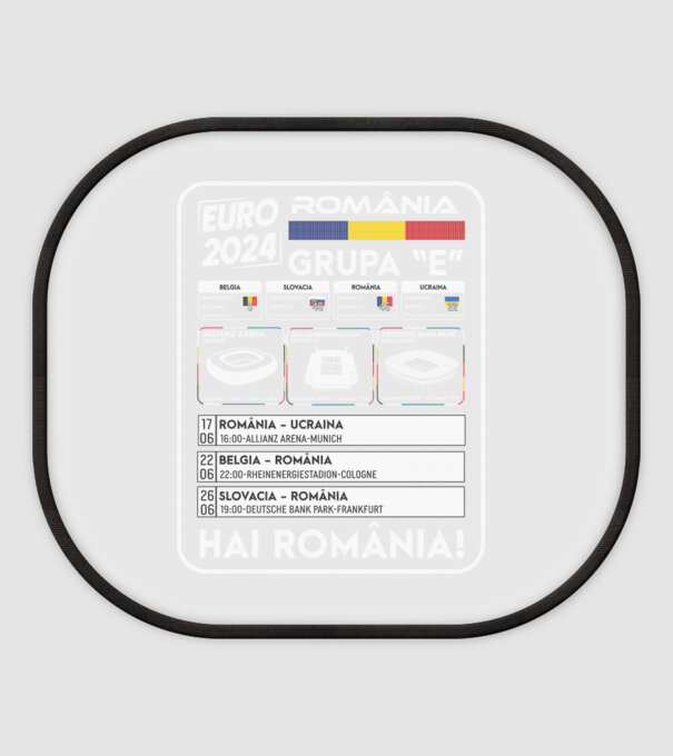 Fotbal Calendar Euro 2024 model alb pe tricou