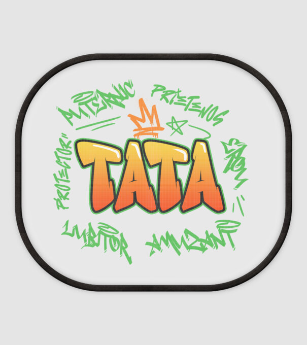 Graffiti tata model alb pe tricou