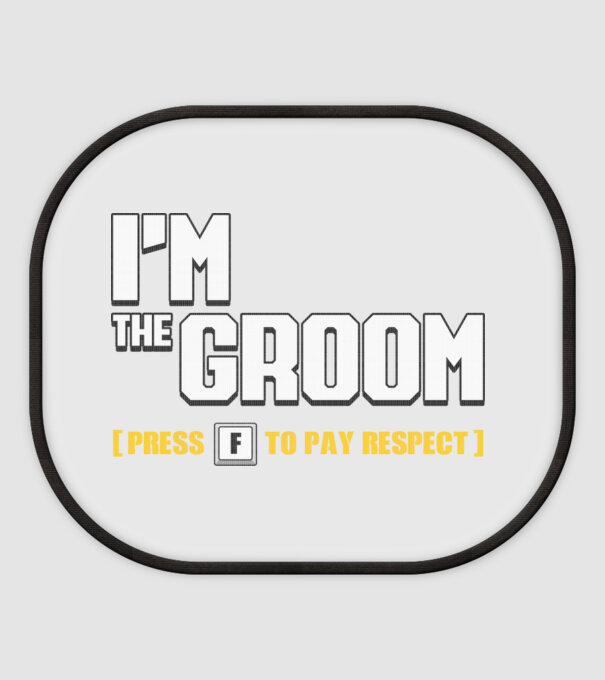 I'm the Groom model alb pe tricou
