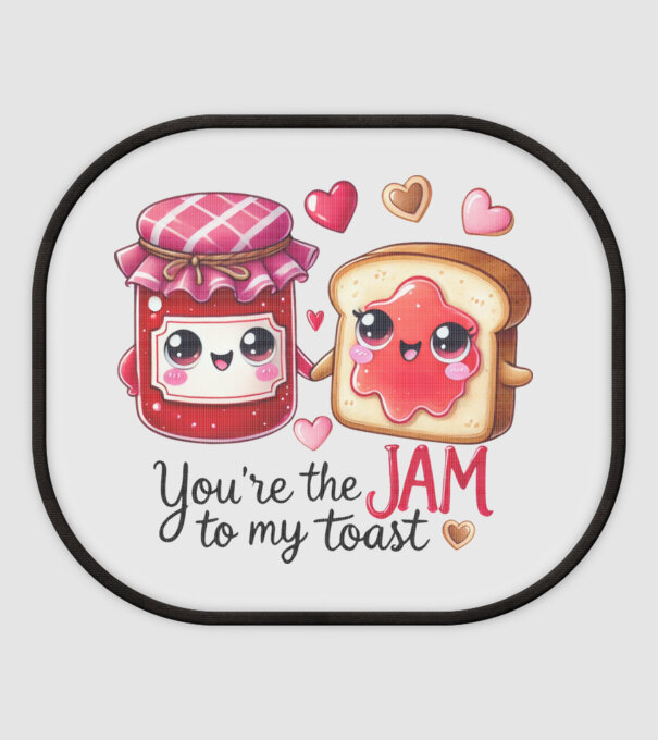 Jam to my Toast model alb pe tricou
