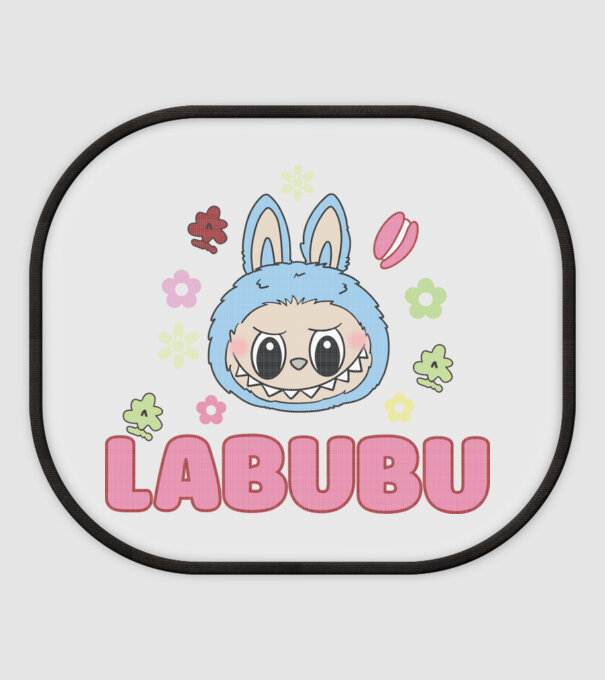 Labubu model alb pe tricou