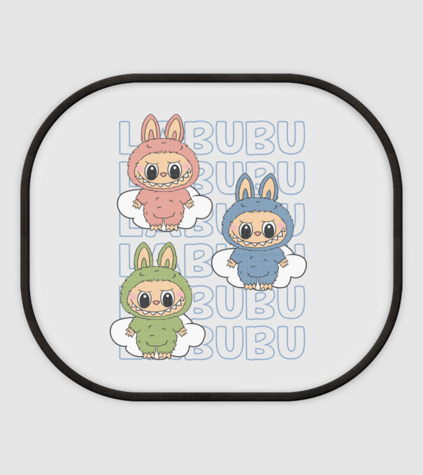 LABUBU model alb pe tricou
