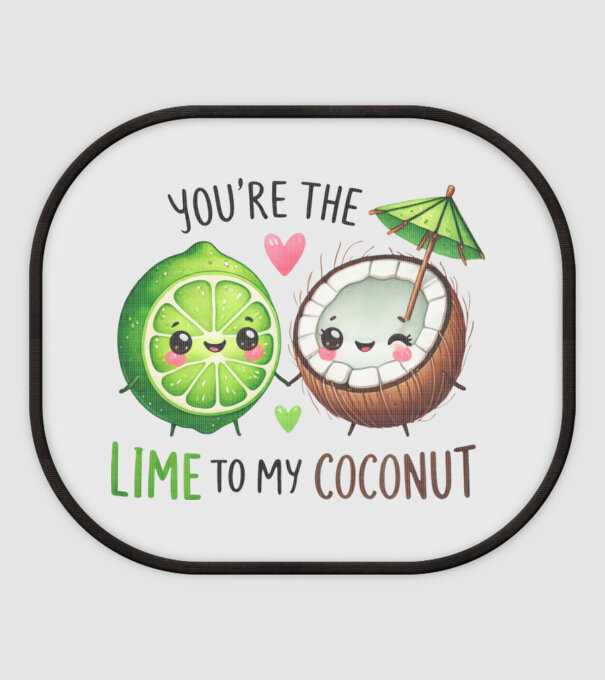 Lime to my Coconut model alb pe tricou