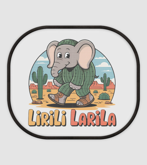 Lirili Larila model alb pe tricou