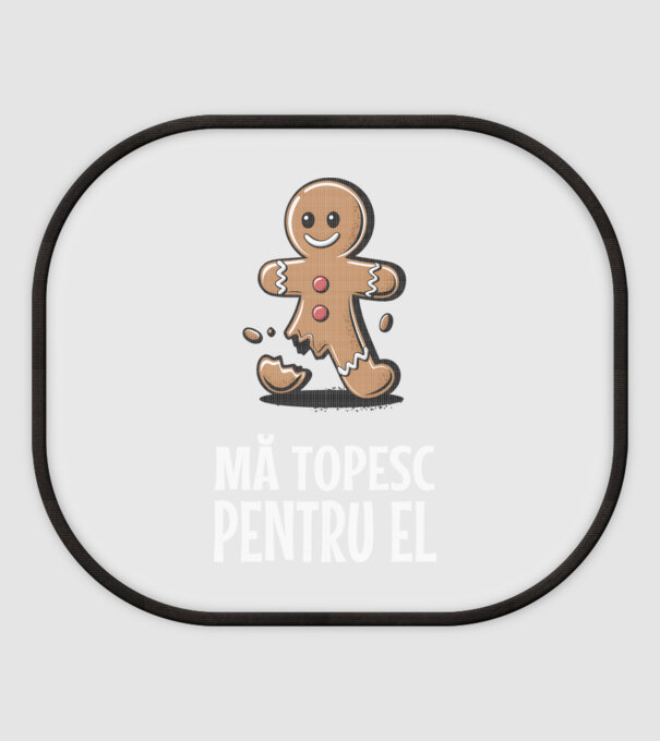 Mă topesc pentru el Negru model alb pe tricou