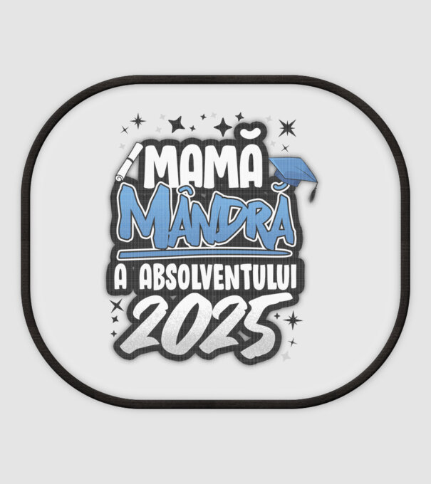 Mamă Mândră a absolventului model alb pe tricou