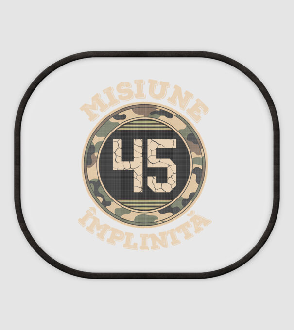 Misiune împlinită 45 model alb pe tricou