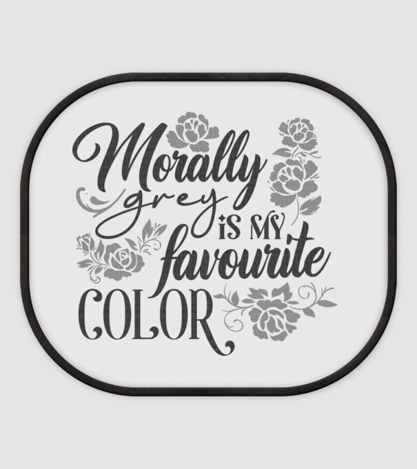 Moraly Gray is my favorite color model alb pe tricou