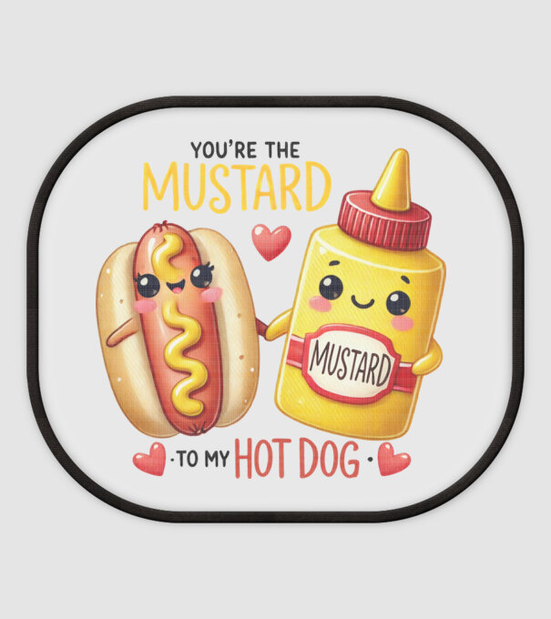Mustard to my Hot Dog model alb pe tricou