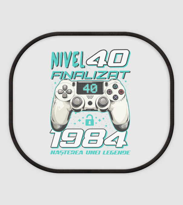 Nivel finalizat 40 1985 model alb pe tricou