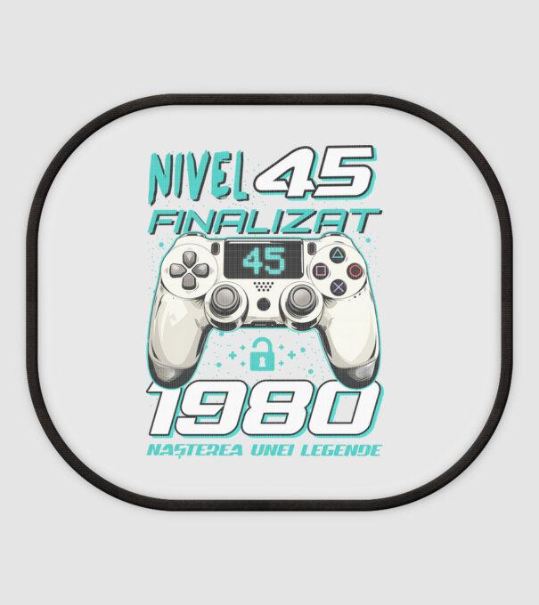 Nivel finalizat 45 1980 model alb pe tricou