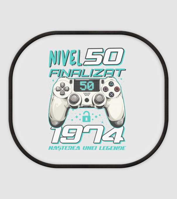 Nivel finalizat 50 1975 model alb pe tricou
