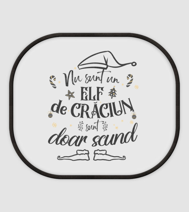Nu sunt un elf de Crăciun, sunt doar scund ALB model alb pe tricou