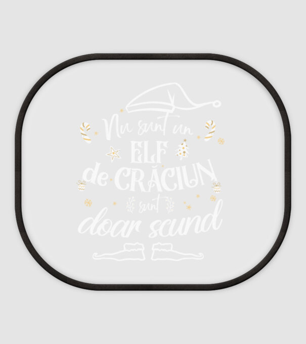 Nu sunt un elf de Crăciun, sunt doar scund Negru model alb pe tricou