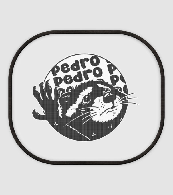Pedro circle model alb pe tricou