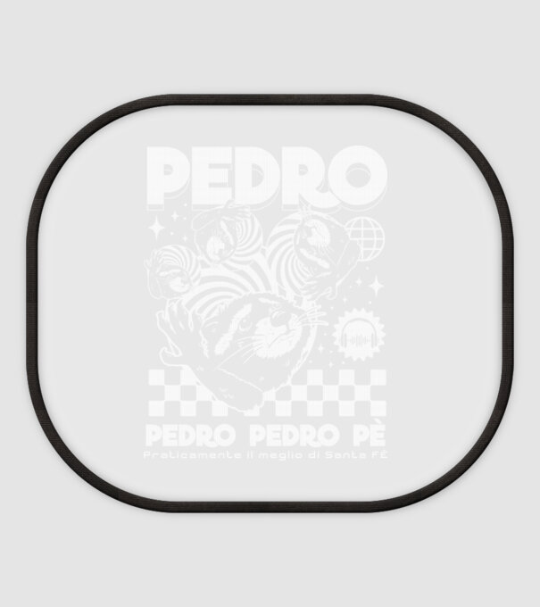 Pedro techno model alb pe tricou