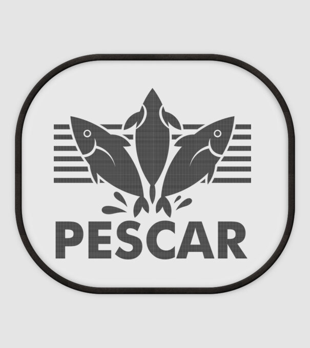 Pescar original model alb pe tricou
