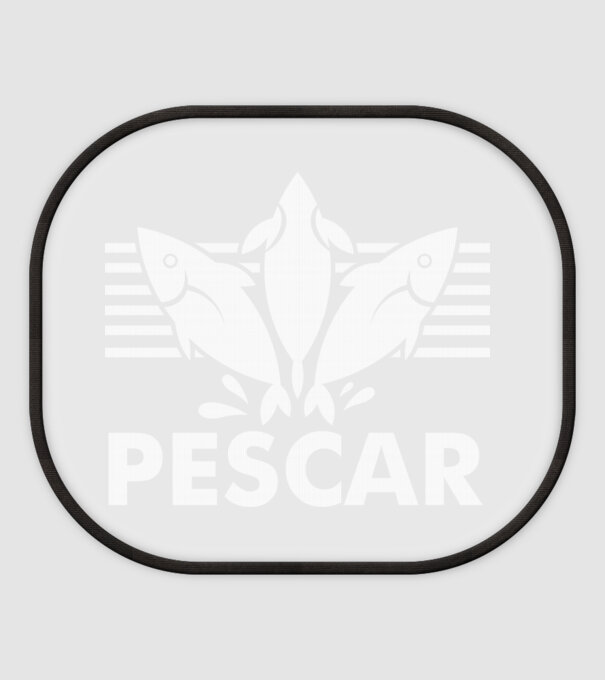 Pescar original model alb pe tricou