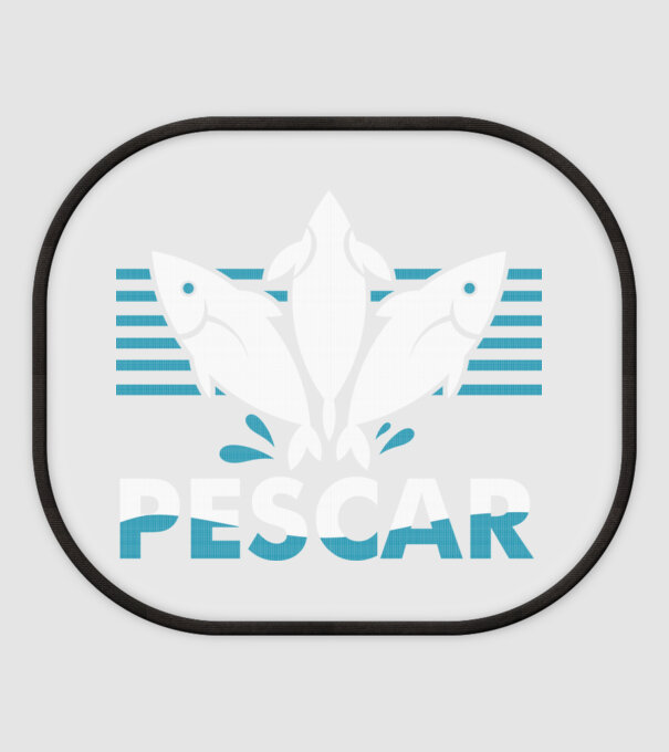 Pescar original model alb pe tricou