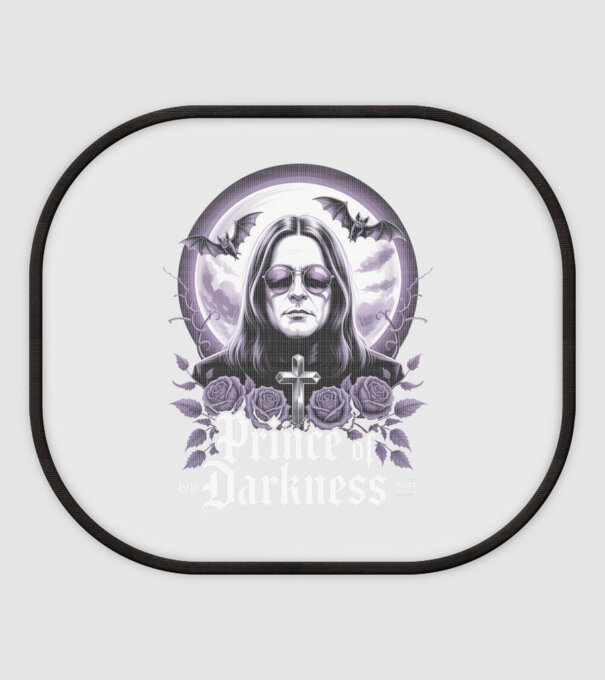 Prince of Darkness model alb pe tricou