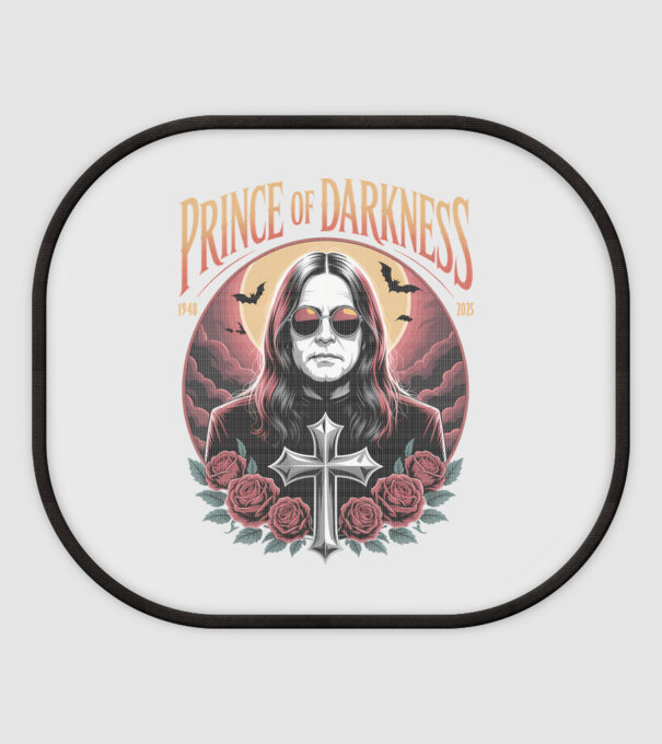 Prince of Darkness model alb pe tricou
