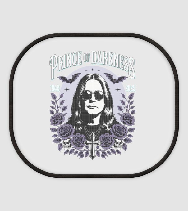 Prince of Darkness model alb pe tricou