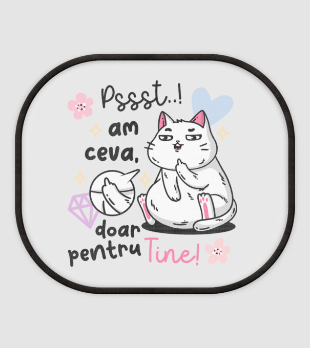 Pssst, am ceva doar pentru tine! model alb pe tricou