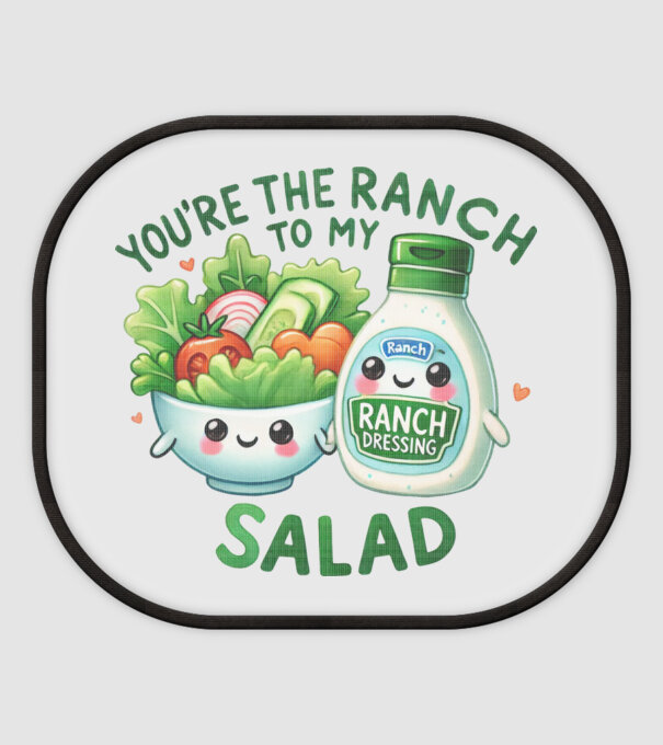 Ranch to my Salad model alb pe tricou
