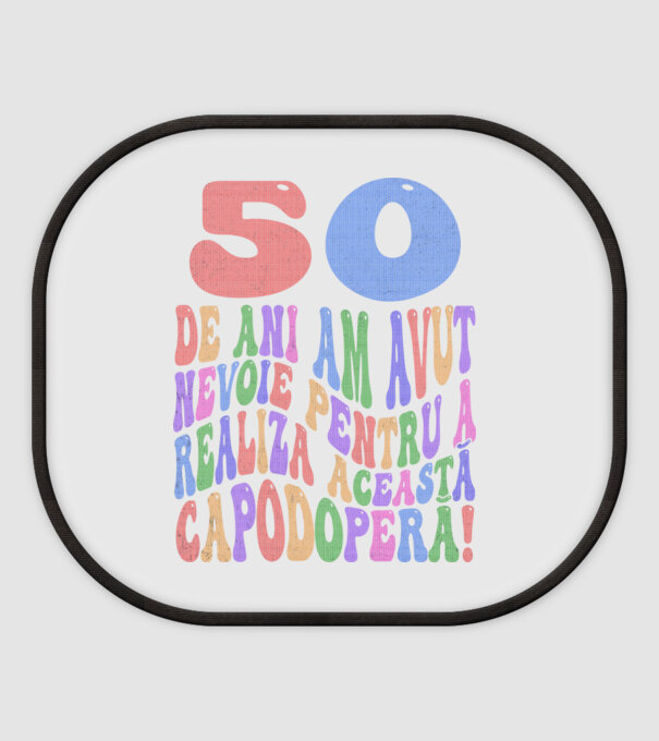 Realiza această capodoperă 50 model alb pe tricou