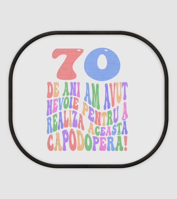 Realiza această capodoperă 70 model alb pe tricou