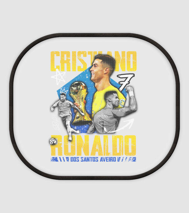 Ronaldo tribute model alb pe tricou