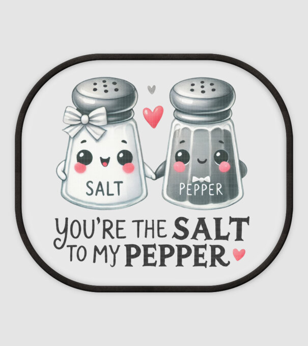 Salt to my Pepper model alb pe tricou